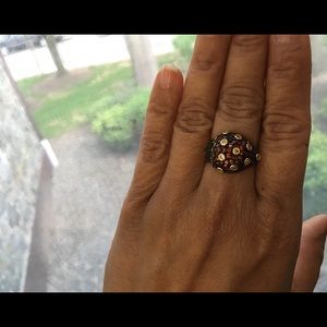 UTC Silver Goldplated Strawberry Ring